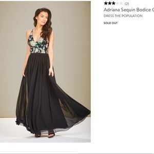 Dress the Population Adriana Sequin Bodice Gown
